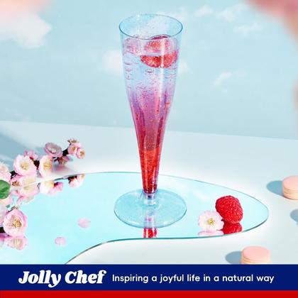 Imagem de Taças de champanhe JOLLY CHEF, pacote com 100, descartáveis, 130 ml, azuis