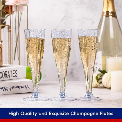 Imagem de Taças de champanhe JOLLY CHEF, pacote com 100, descartáveis, 130 ml, azuis