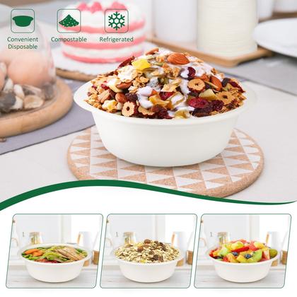 Imagem de Taças de papel Cxsel, 12 onças, descartáveis, pesadas, pacote com 200