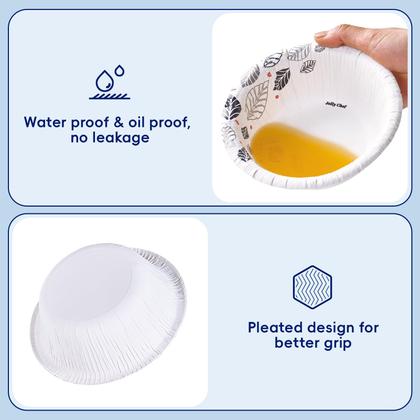 Imagem de Taças de papel JOLLY CHEF 16 onças, 156 unidades, Heavy Duty Leaf Floral