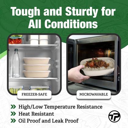 Imagem de Taças de papel TopOpper 1200 ml com tampas, 100 pacotes compostáveis