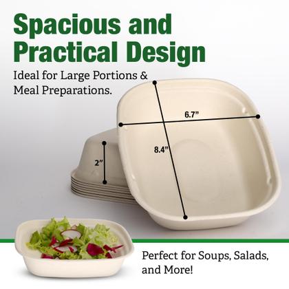 Imagem de Taças de papel TopOpper 1200 ml com tampas, 100 pacotes compostáveis