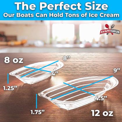 Imagem de Taças de sorvete para sundae Avant Grub 350 ml recicláveis, pacote com 50