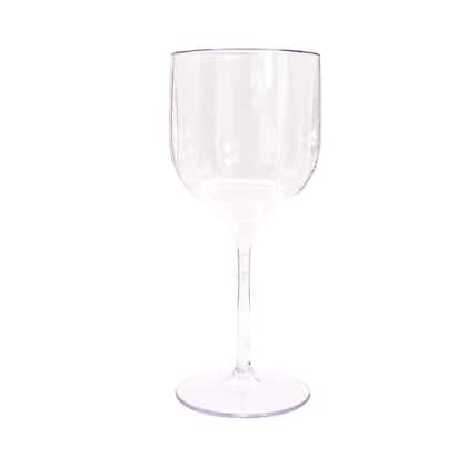 Imagem de Taças De Vinho De Acrílico Cristal 260ml 15 Unidades Drinks Premium Festas, Tinto, Suave, Seco