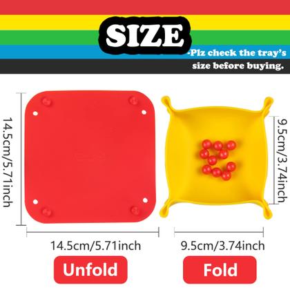 Imagem de Taças dobráveis para armazenamento de jogos de tabuleiro GAMELAND, pacote com 5