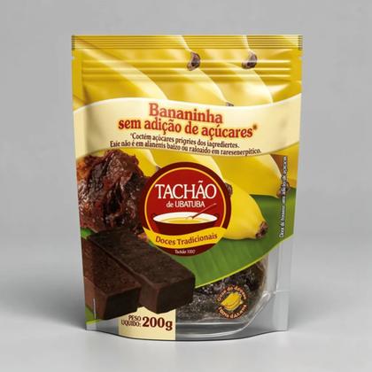 Imagem de Tachão Ubatuba Bananinha Bananada Sem Adição de Açúcar Doce De Banana 200g