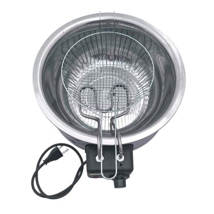 Imagem de Tacho Aço Inox Fritadeira Industrial Elétrica 4 Litros 127V