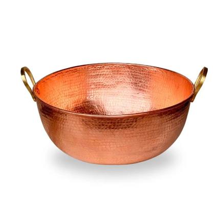 Imagem de Tacho De Cobre Puro De 15 Litro 43cm Diâmetro