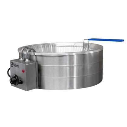 Imagem de Tacho Fritador Fritadeira de Porção Batatinha Peixe Acarajé Pastel Grande 7 Litros