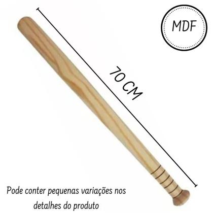 Imagem de Taco Baseball Bastão Madeira Maciça - Pronta Entrega Atacado