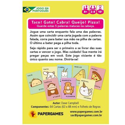 Imagem de Taco Gato Cabra Queijo Pizza - Jogo de Cartas - Papergames