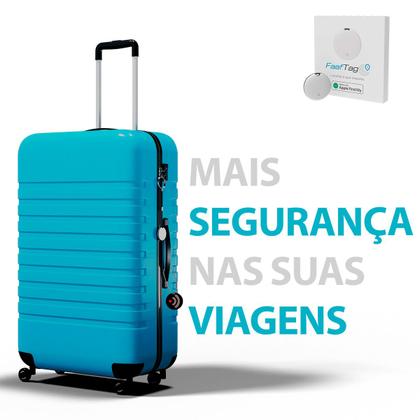 Imagem de Tag Rastreador De Objetos Pets Malas Gps Faaftag + Chaveiro Couro Caramelo - Faaftech
