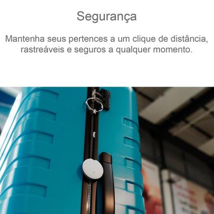 Imagem de Tag Rastreador de Objetos Pets Malas GPS Faaftag + Chaveiro Preto 