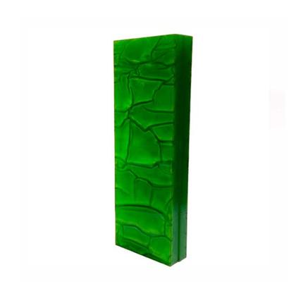 Imagem de Tala em acrilico para cabo de faca 10mm 15 x 5cm verde