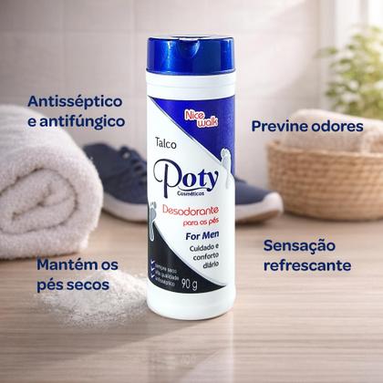 Imagem de Talco Desodorante para os Pés for Men Poty Cosméticos 90g