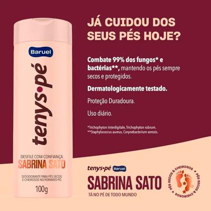 Imagem de Talco Desodorante Tenys Pé Baruel Sabrina Sato 100g