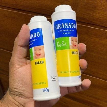 Imagem de Talco Infantil Granado Tradicional 100g Proteção Contra Umidade, Pele Sequinha e Suave para Bebês