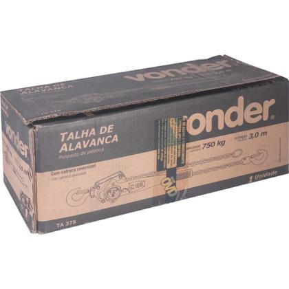 Imagem de Talha Alavanca 0,75T Elevação 3m Ta375 Vonder
