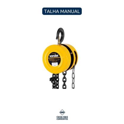 Imagem de Talha Manual Vonder 2,0t 5,0m Elevação Carga Resistente