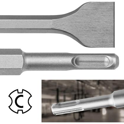 Imagem de Talhadeira e Talhadeira Tipo Pá Sds Plus Martelete Impacto Dewalt Bosch Makita Vanádio 6 Und