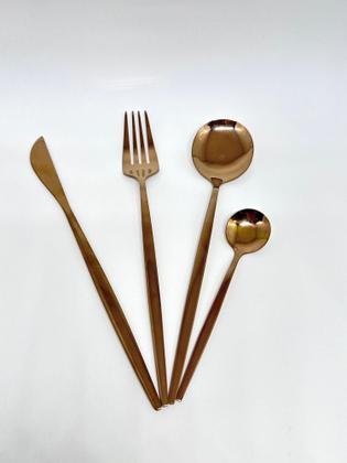 Imagem de Talher 16pc rose gold slim