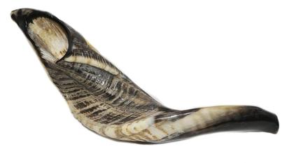 Imagem de Talit Messiânico Azul + Shofar + Kipá + Original De Israel