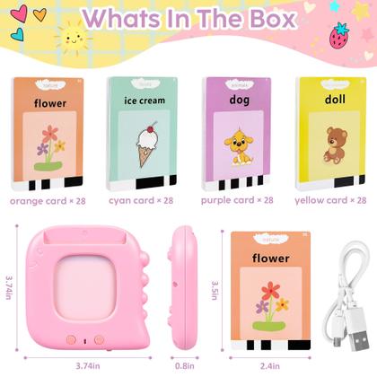 Imagem de Talking Flash Cards Kuovei Kids Toddler com 224 palavras visuais
