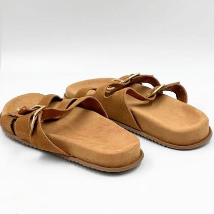 Imagem de Tamanco Bottero Rasteira Slide em Camurça Feminino