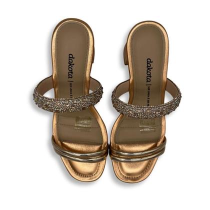 Imagem de Tamanco dakota  tira com brilho ref:y7735