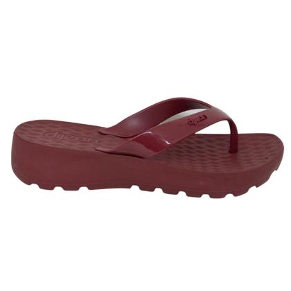 Imagem de Tamanco Dijean Chinelo Feminino Anabela Baixo Confortável Sandalia azaleia de dedo macia leve