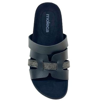Imagem de Tamanco Fem Moleca  Slide Strass Flatform 5500.102