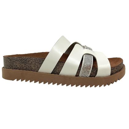 Imagem de Tamanco Fem Moleca  Slide Strass Flatform 5500.102