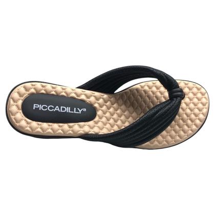 Imagem de Tamanco Feminino Anabela de Dedo Piccadilly Salto Médio Leve Ortopédico Confortável