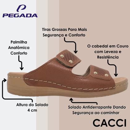 Imagem de Tamanco Feminino Casual Anabela Baixo Conforto Pegada
