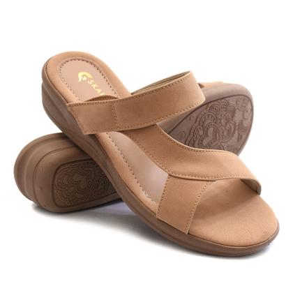 Imagem de Tamanco Feminino Ortopédico Anatômico Confort Macio Bege