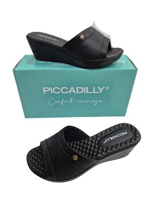 Imagem de Tamanco feminino piccadilly 540404 salto anabela 5 cm entrada livre