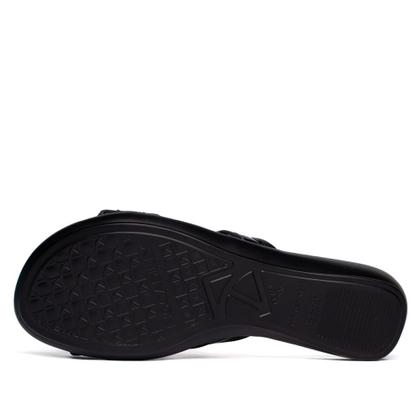 Imagem de Tamanco Feminino Piccadilly Salto Anabela Verniz Preto