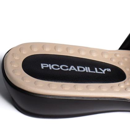 Imagem de Tamanco Feminino Piccadilly Salto Anabela Verniz Preto