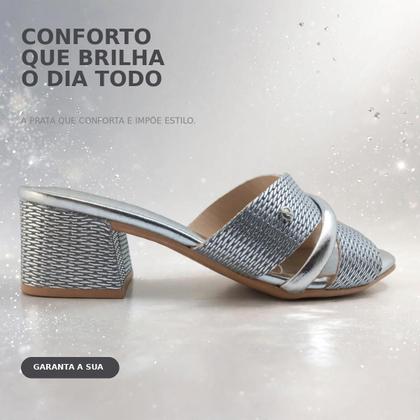 Imagem de Tamanco feminino ramarim 2430202 salto bloco anatomico