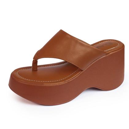 Imagem de Tamanco Feminino Salto Anabela Plataforma Alto Confortável