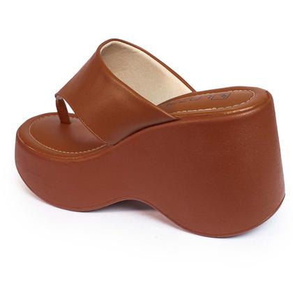 Imagem de Tamanco Feminino Salto Anabela Plataforma Alto Confortável