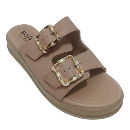 Imagem de Tamanco Feminino Softli com Fivela e Plataforma Confortável