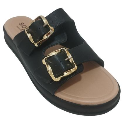 Imagem de Tamanco Feminino Softli com Fivela e Plataforma Confortável