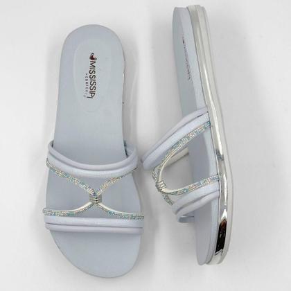 Imagem de Tamanco Mississipi Rasteira Slide com Strass Feminino