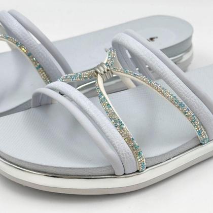 Imagem de Tamanco Mississipi Rasteira Slide com Strass Feminino