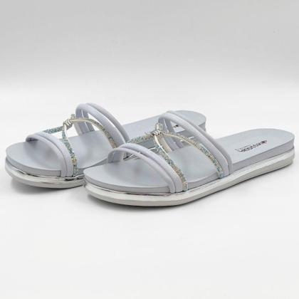 Imagem de Tamanco Mississipi Rasteira Slide com Strass Feminino