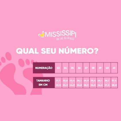 Imagem de Tamanco Mississipi Salto Bloco com Tira Larga com Trama Feminina