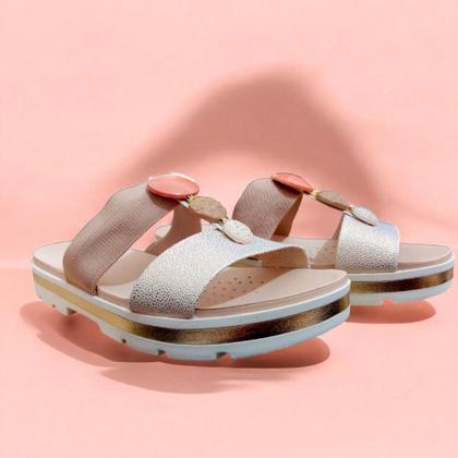 Imagem de Tamanco Modare Feminina Tira Duplo Metalizado Elástico