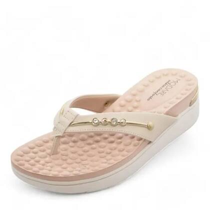 Imagem de Tamanco Modare Napa Floather Casual Conforto Feminino Creme