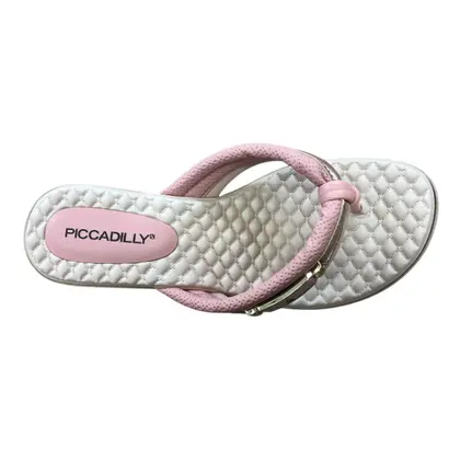 Tamanco Piccadilly De Dedo Conforto Feminino Ortopédico Anabela